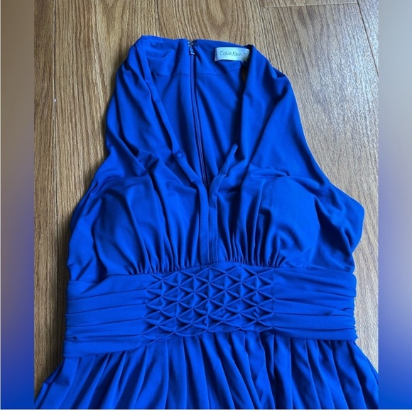 Calvin Klein Blue Sleeveless Dress- Size 8 super strechy - Picture 14 of 14